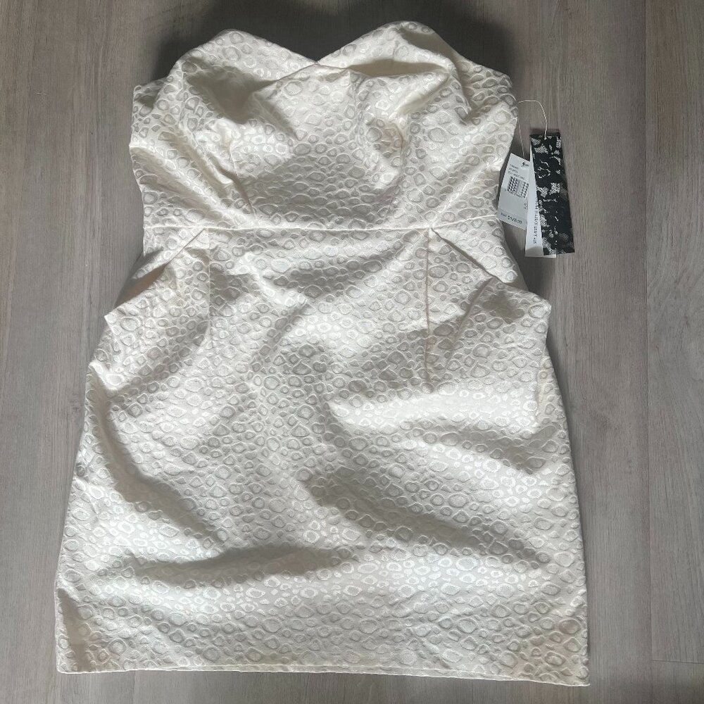 Kensie Cream Strapless Corset Mini Dress Size 12 Party Wedding Guest Cocktail